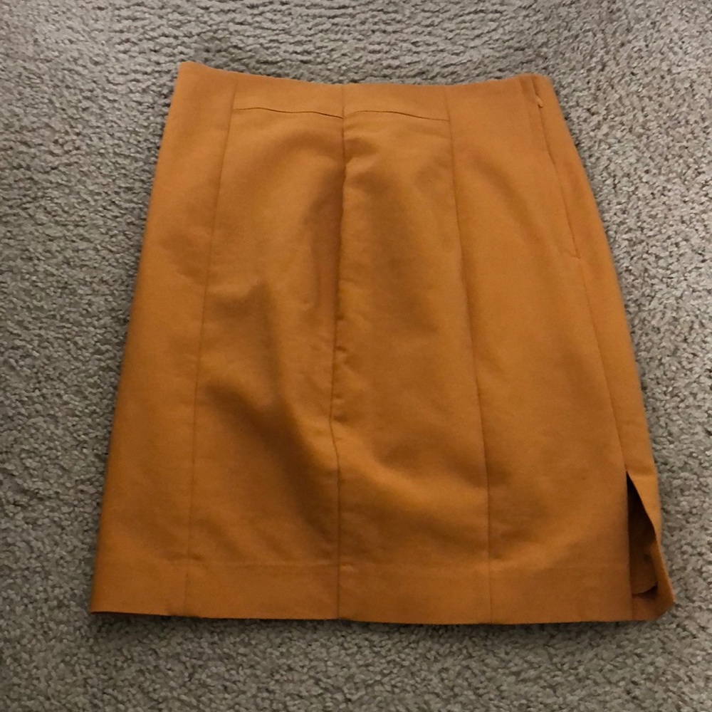 Yellow/orange pencil skirt